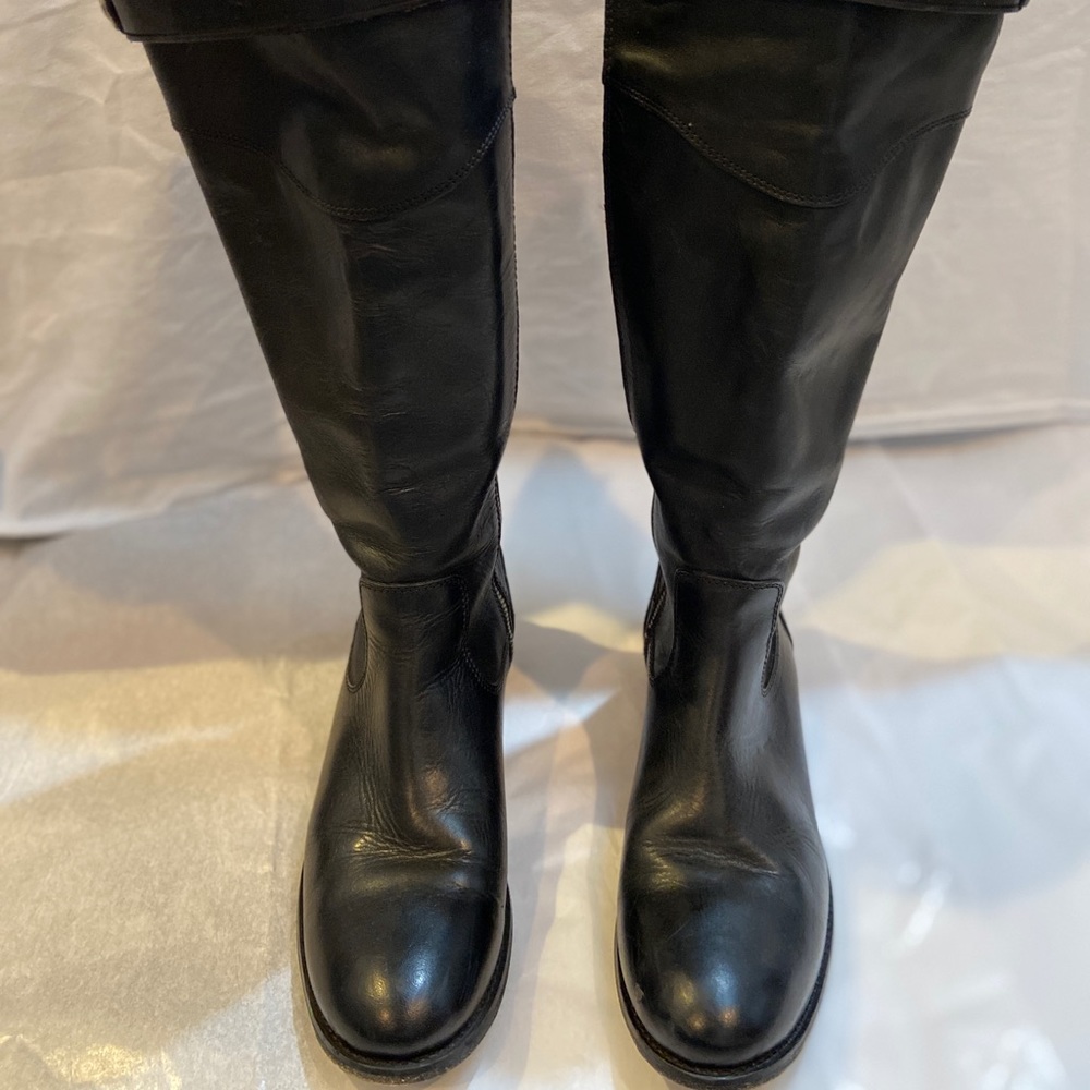 Frye Zip Boots. Lightly worn. Well taken care of.